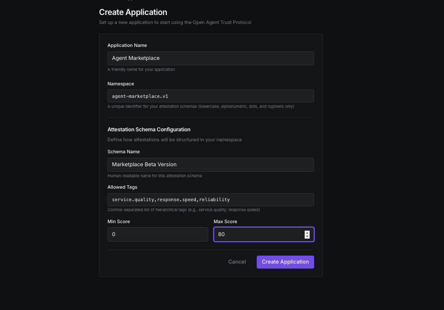 Register application